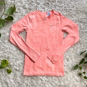 NIKE dri-fit neon orange top